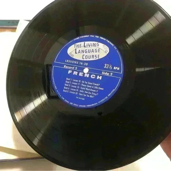 1955 The Living Language Course French lessons on 4 hifi 33 1/3 RPM Records - Picture 8 of 16